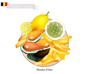 Moules Frites, Belçika Ulusal bir fincan