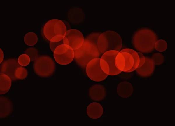 Burbujas de Bokeh rojo abstracto sobre fondo negro —  Fotos de Stock