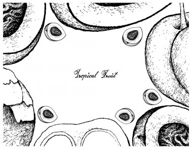 Çerçeve şeftali veya kuru soğan ve şeker Palm el çekilmiş