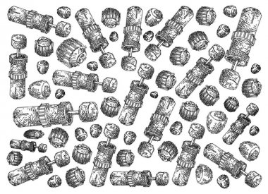 Tv anten prizler veya televizyon bağlayıcılar arka