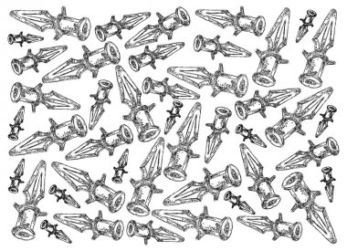 Arka planını devre kartı için plastik dübel