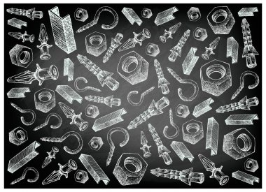 Vida göz, kol çapa ve elyaf şerit arka plan