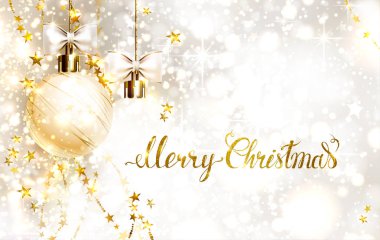 Xmas akşam topları beyaz yay ile 