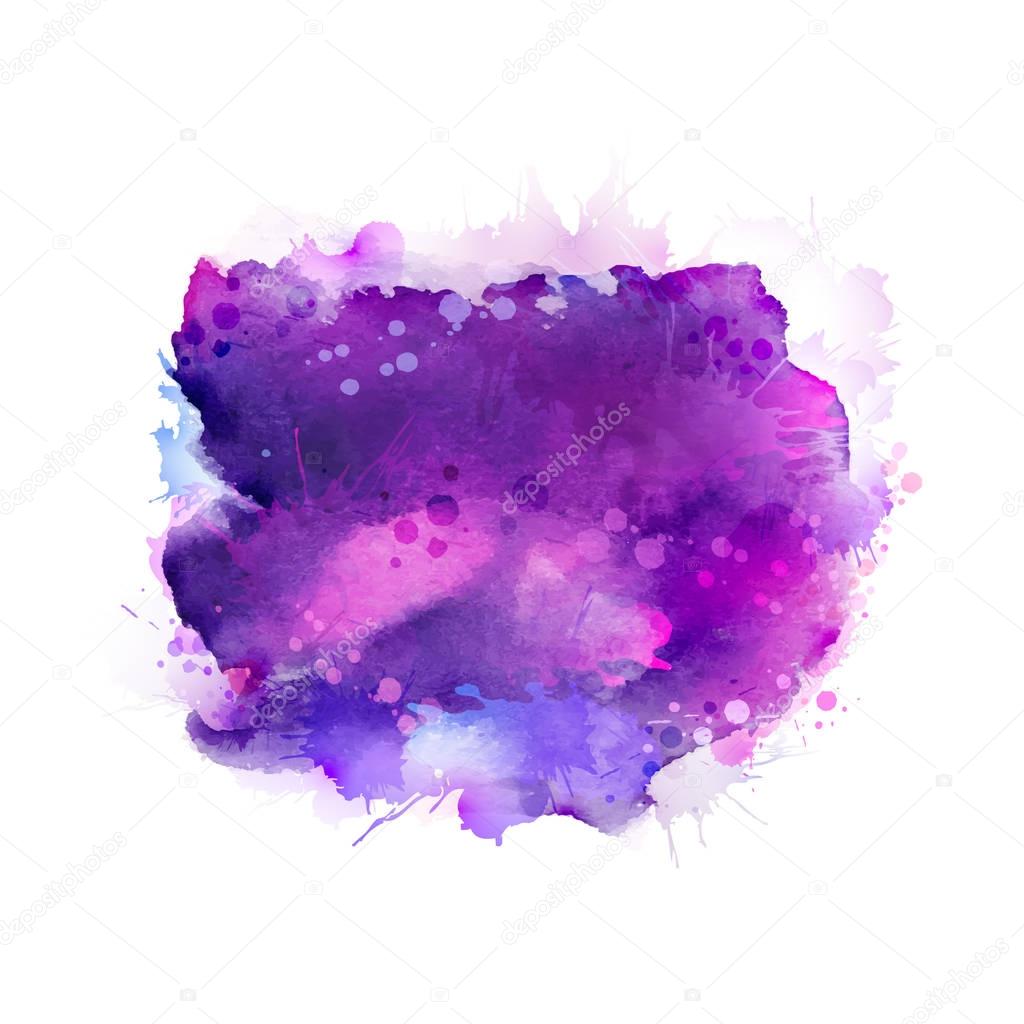 Watercolor stains artistic background