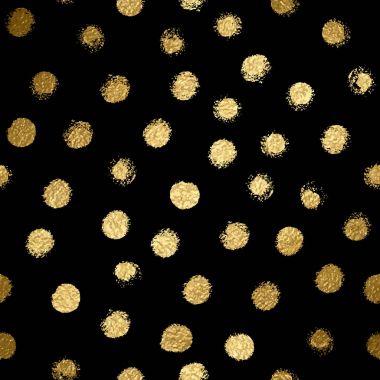 siyah zemin üzerine altın nokta