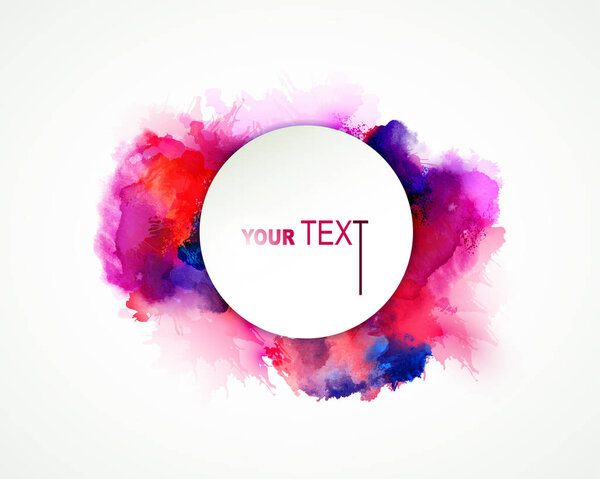 Purple watercolor stains