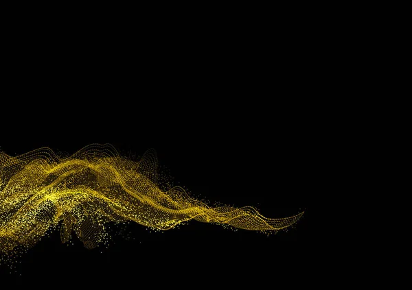 Texture dorée abstraite — Image vectorielle