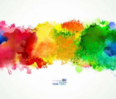 parlak sulu boya lekeleri