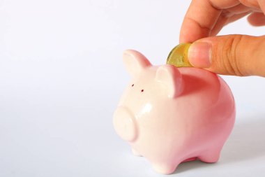 kumbara para koyarak el