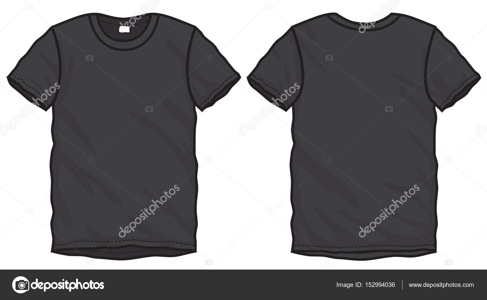 Download Black T Shirt Design Template Vector Image By C Airdone Vector Stock 152994036