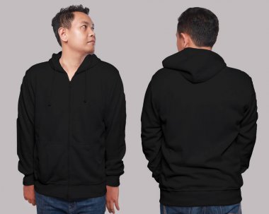 Siyah Hoodie alay kadar