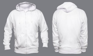 Beyaz Hoodie alay kadar