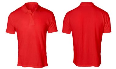 Red Polo Shirt Mock up clipart
