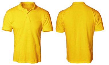Orange Polo Shirt Mock up clipart