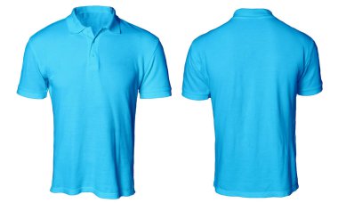Blue Polo Shirt Mock up clipart