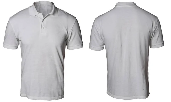 Серый рубашка поло макет — стоковое фото