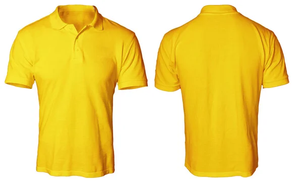 Camisa pólo laranja Mock up — Fotografia de Stock