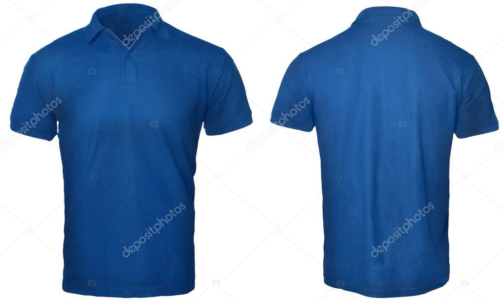 Blue Polo Shirt Mock up