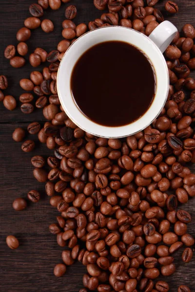焼き立てコーヒー豆の背景 — ストック写真