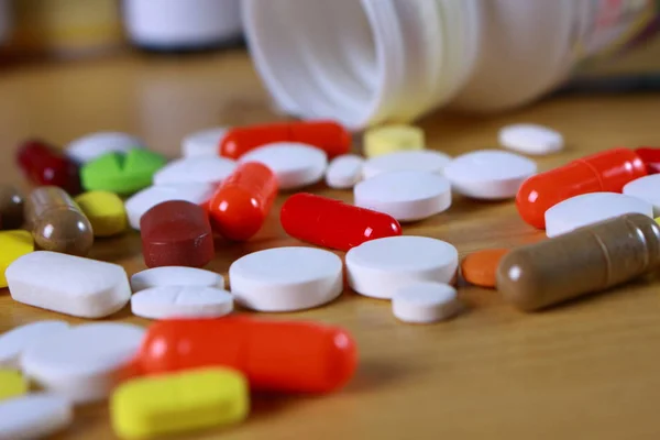 Variedade de medicamentos Farmácia Medicamentos — Fotografia de Stock