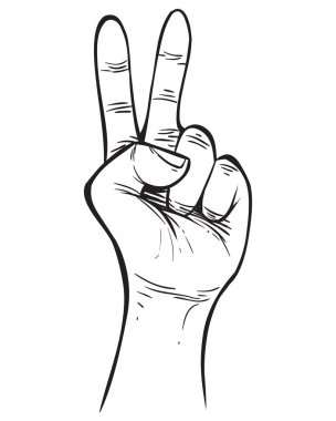 El jest Doodle vektör çizim
