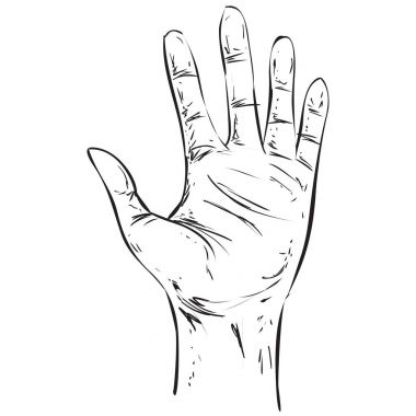 El jest Doodle vektör çizim