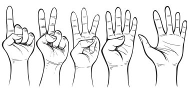 El jest Doodle vektör çizim