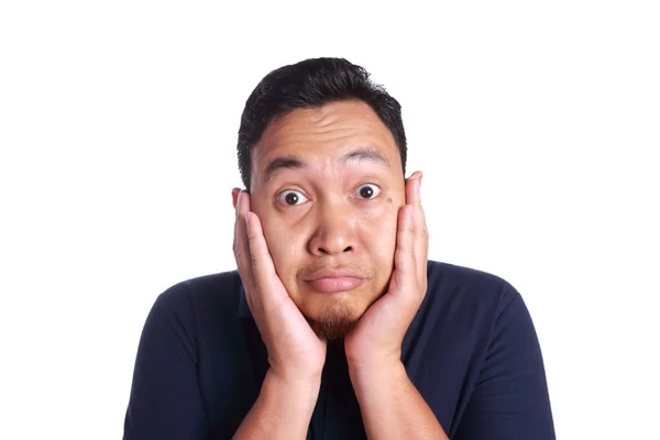 Funny asiatisk Man ler — Stockfoto