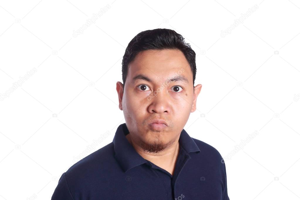 Synical Asian Man Expression