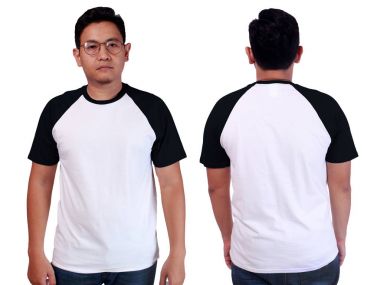 Beyaz Siyah zil gömlek Mockup şablonu