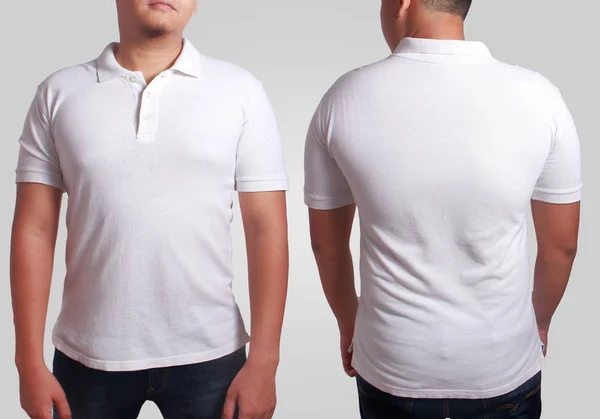 Weiße Polo-Shirt-Attrappe — Stockfoto