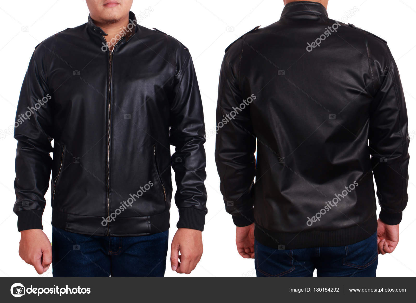 Download Black Leather Jacket Mockup Template Stock Photo Image By C Airdone 180154292