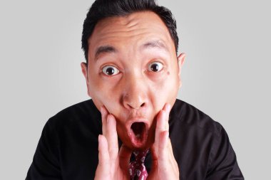 İşadamı ağzını açık şok