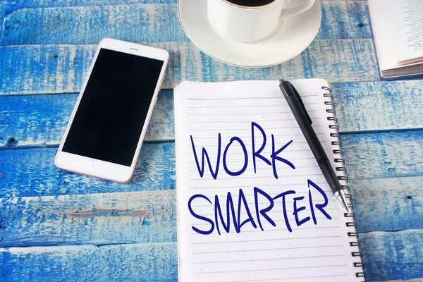 Work Smarter. Motivational Text — Stock Photo, Image