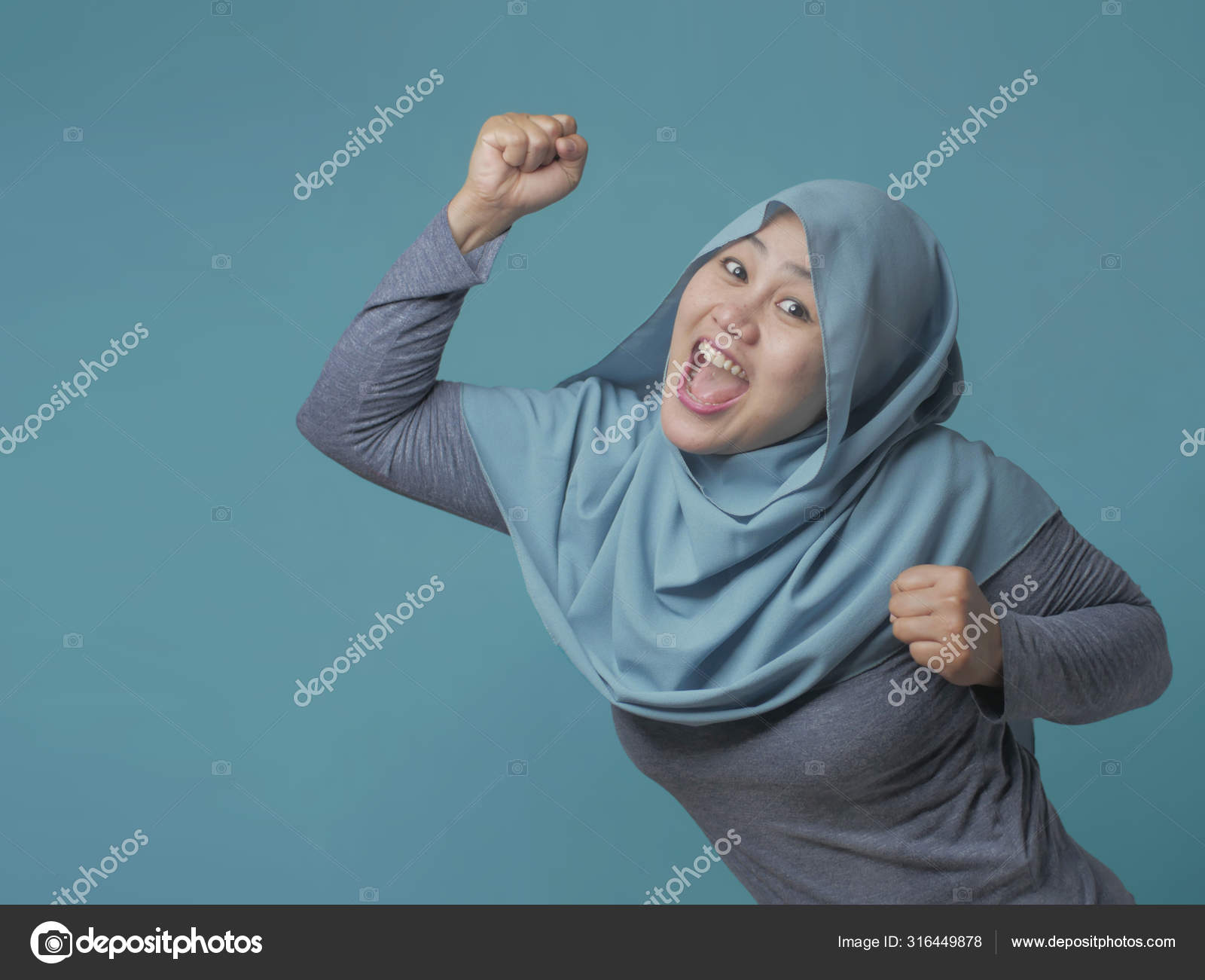 Happy Funny Asian Muslim Woman Dancing Full of Joy Stock Photo by ©airdone 316449878 Happy Funny Asian Muslim Woman Dancing Full of Joy Stock Photo by ©airdone 316449878