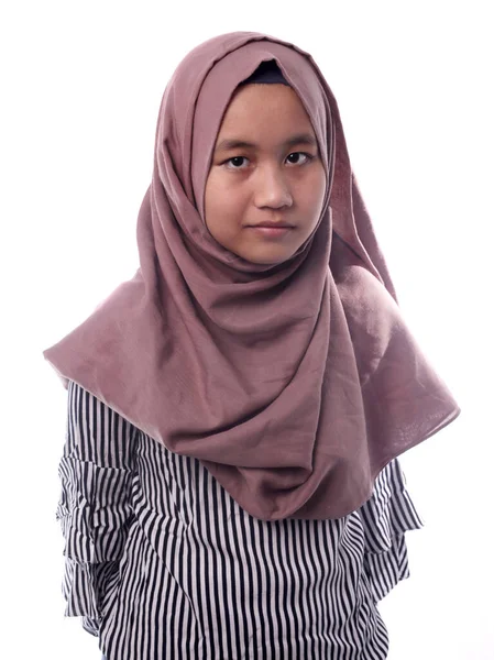 Ευτυχισμένος κορίτσι μουσουλμανική — Φωτογραφία Αρχείου