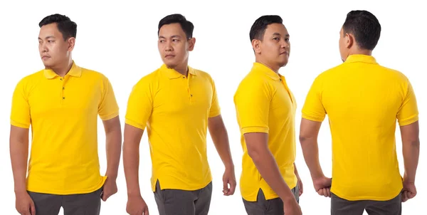 Modelo de design de camisa colarinho amarelo — Fotografia de Stock