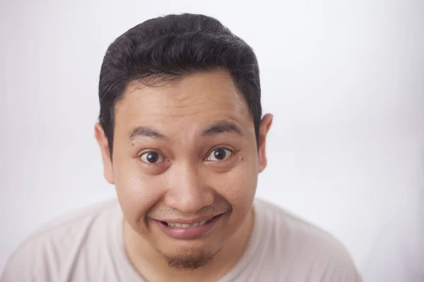 Funny Asian Man with Stupid Naughty Face — Stok Foto
