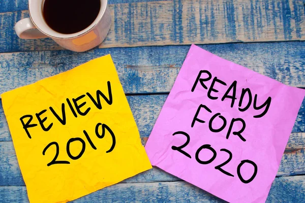 2019 års översikt, Förberedelser 2020 — Stockfoto