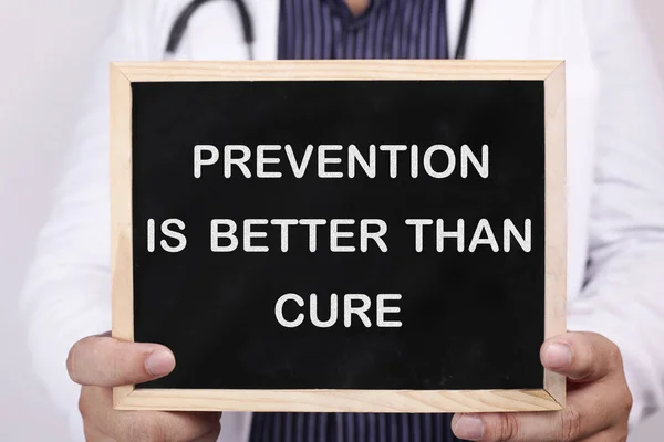 Η πρόληψη είναι καλύτερη από τη θεραπεία. Υγεία και ιατρική έννοια — Φωτογραφία Αρχείου