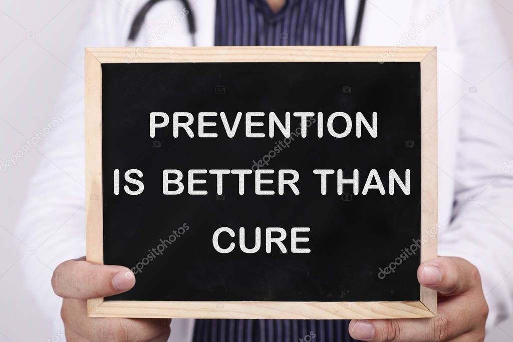 Prevention is better than cure. Health and medical concept