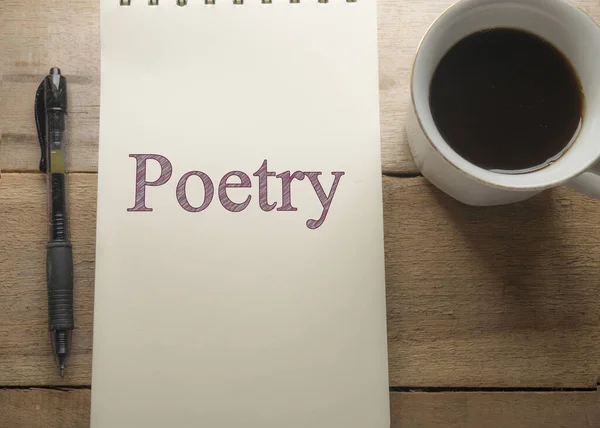 Poesia, Parole motivazionali Quotazioni Concetto — Foto Stock