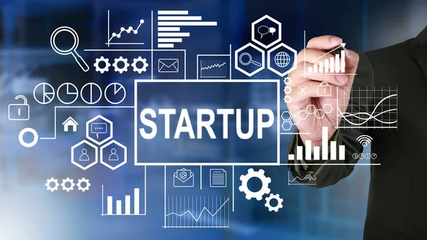 Startup Start Up, Parole motivazionali Citazioni Concetto — Foto Stock