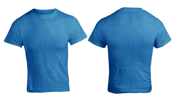 Blauw Shirt ontwerp sjabloon, Heather Color Shirt — Stockfoto