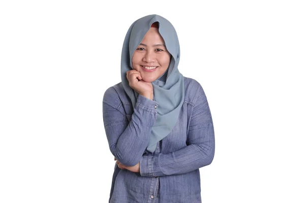 Senyum Wanita Muslim — Stok Foto