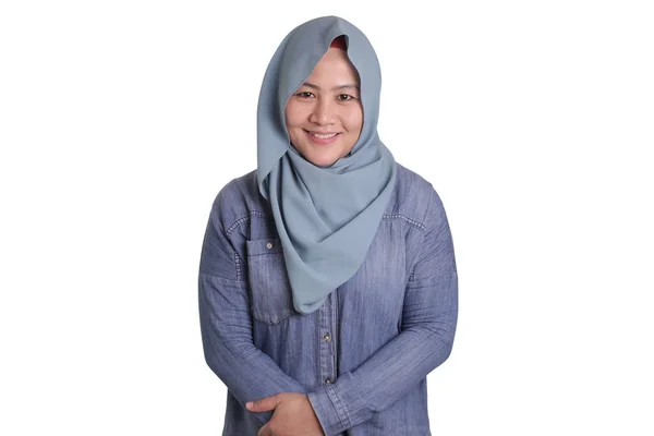 Smiling Muslim Woman — Stock Photo, Image