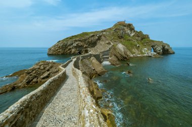 Cantabria deniz kıyılarında peyzaj