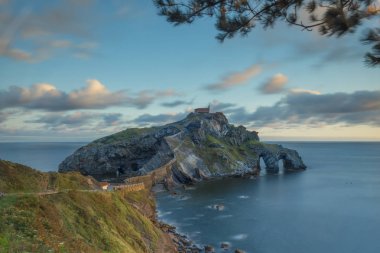 Cantabria deniz kıyılarında peyzaj