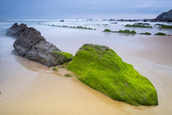 Cantabria deniz kıyılarında peyzaj
