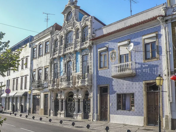 Case di piastrelle di Aveiro Portogallo — Foto Stock